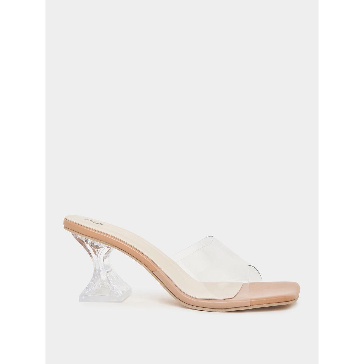 Styli Clear Strap Heeled Sandals-women-shoes-heels-image-2