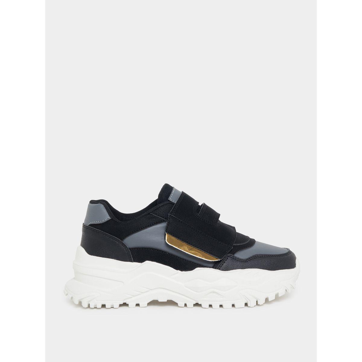 Styli Contras Panel Velcro Strap Chunky Sneakers-women-shoes-sneakers-image-1