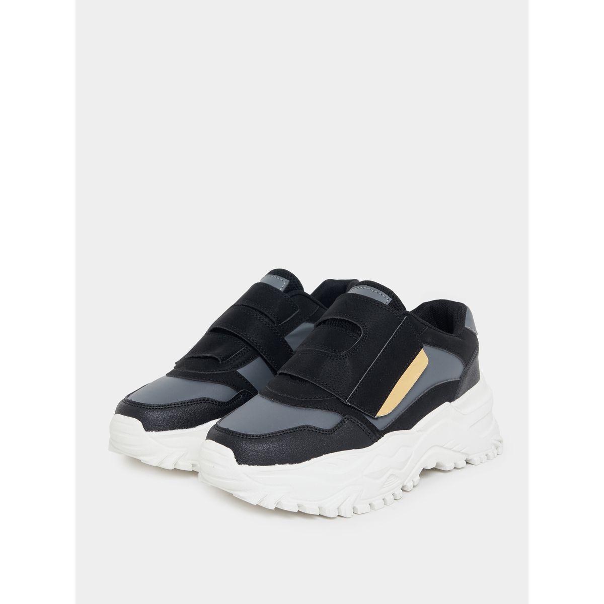 Styli Contras Panel Velcro Strap Chunky Sneakers-women-shoes-sneakers-image-2