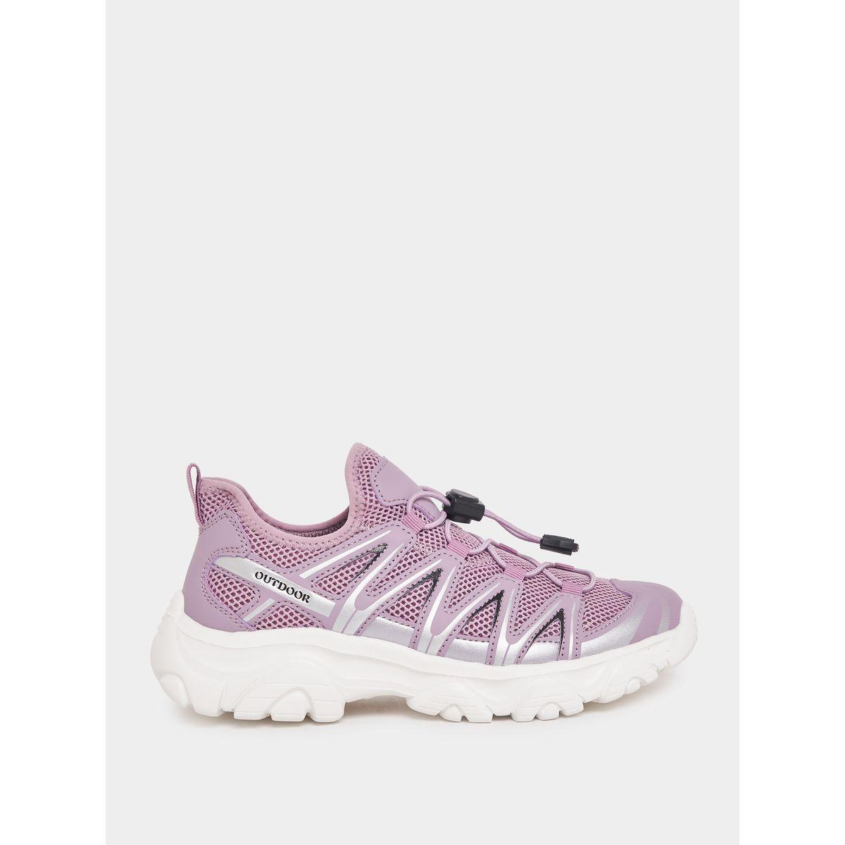 Styli Textured Casual Lace-Up Sneakers-women-shoes-sneakers-image-1