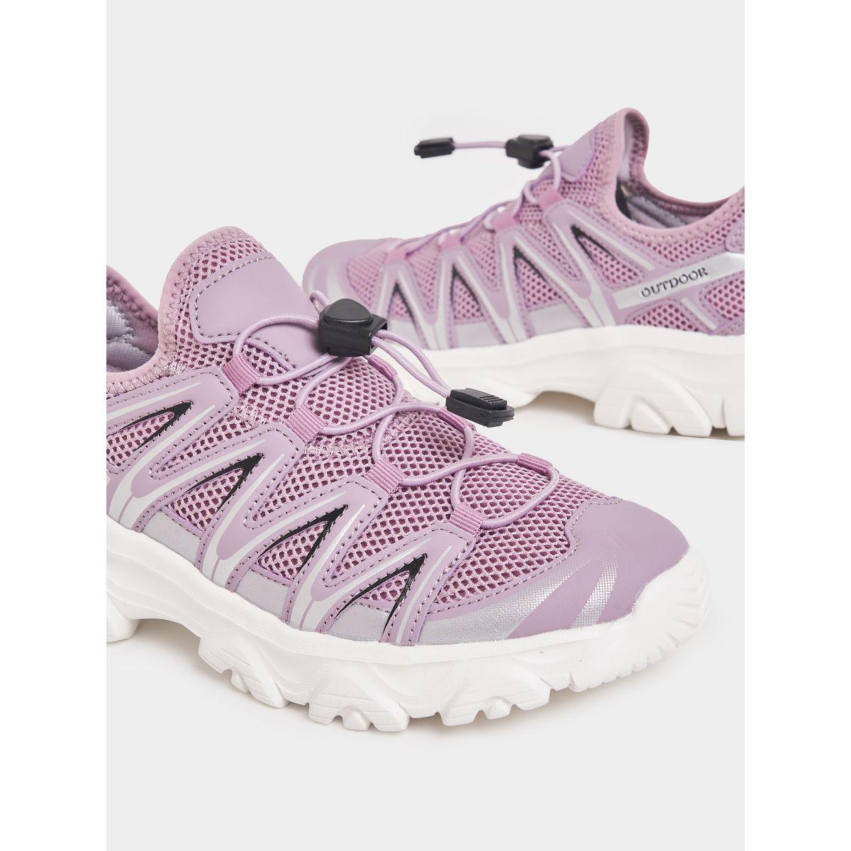 Styli Textured Casual Lace-Up Sneakers-women-shoes-sneakers-image-3