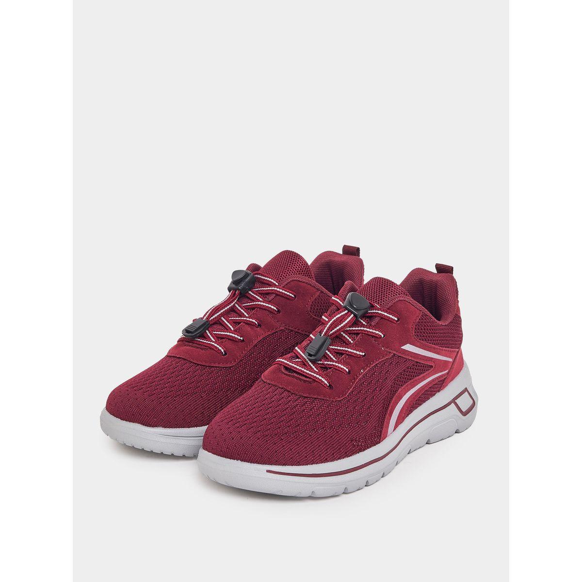 Styli Textured Casual Lace-Up Sneakers-women-shoes-sneakers-image-2