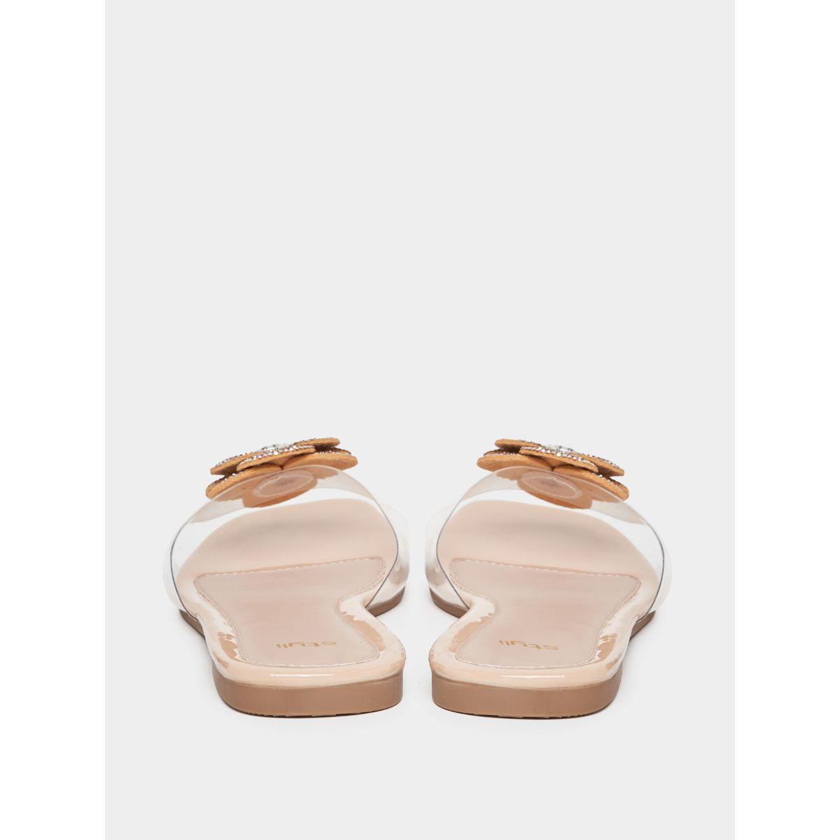 Styli Flower Rhinestone Decor Flat Sandals-women-shoes-sandals-flats-image-5
