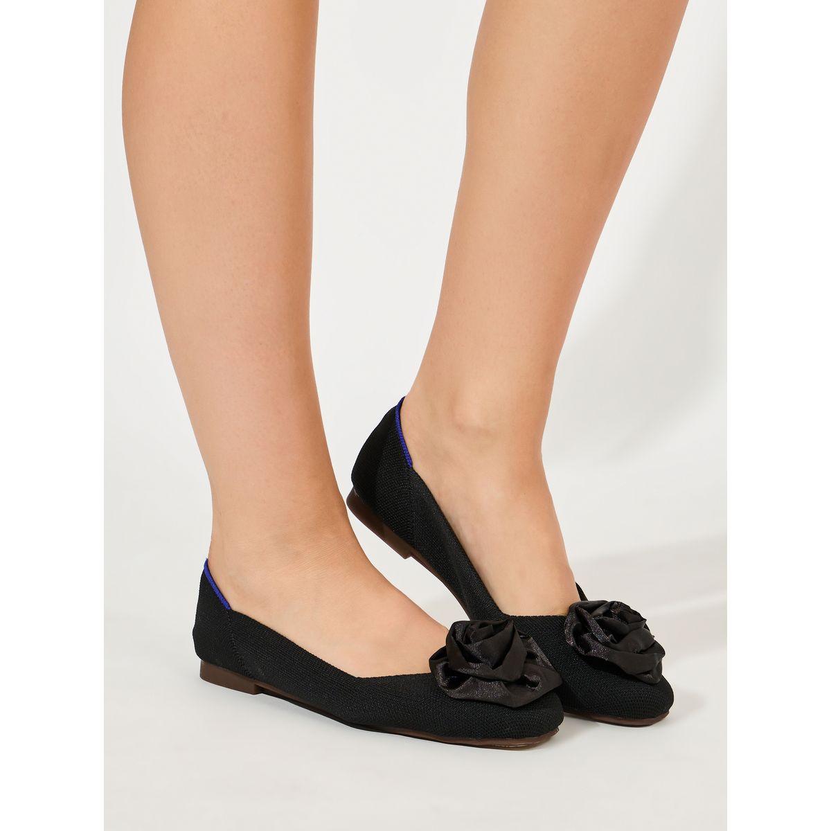 Styli Flower Design Ballerina Shoes-women-shoes-loafersandmoccasins-image-1