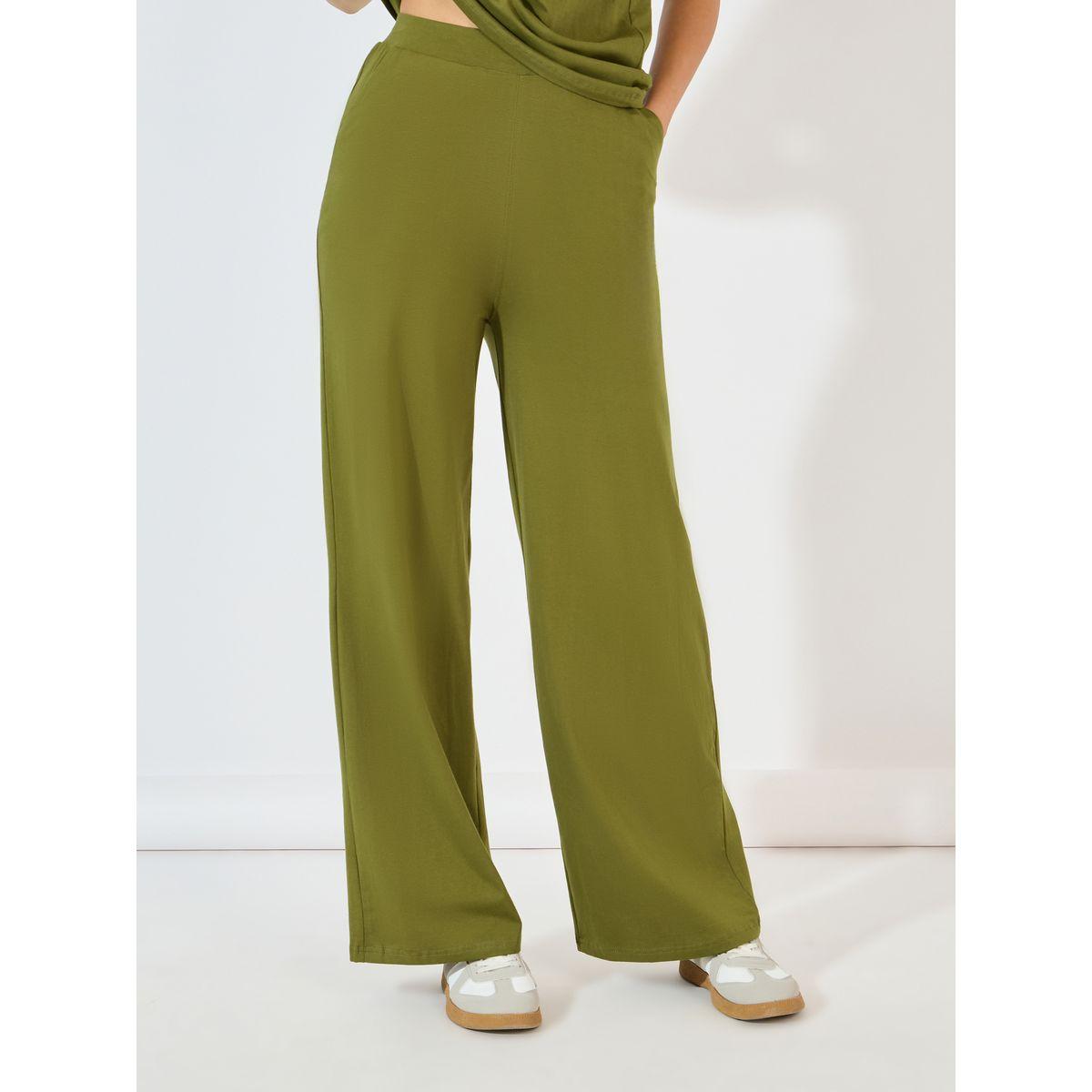 Styli Short Sleeve Crew Neck T-Shirt And Wide Leg Joggers Co-Ords Set-women-clothing-coordsets-image-5