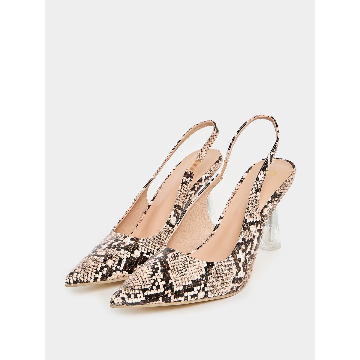 Styli Snakeskin Print Backstrap Pumps-women-shoes-heels-image-2