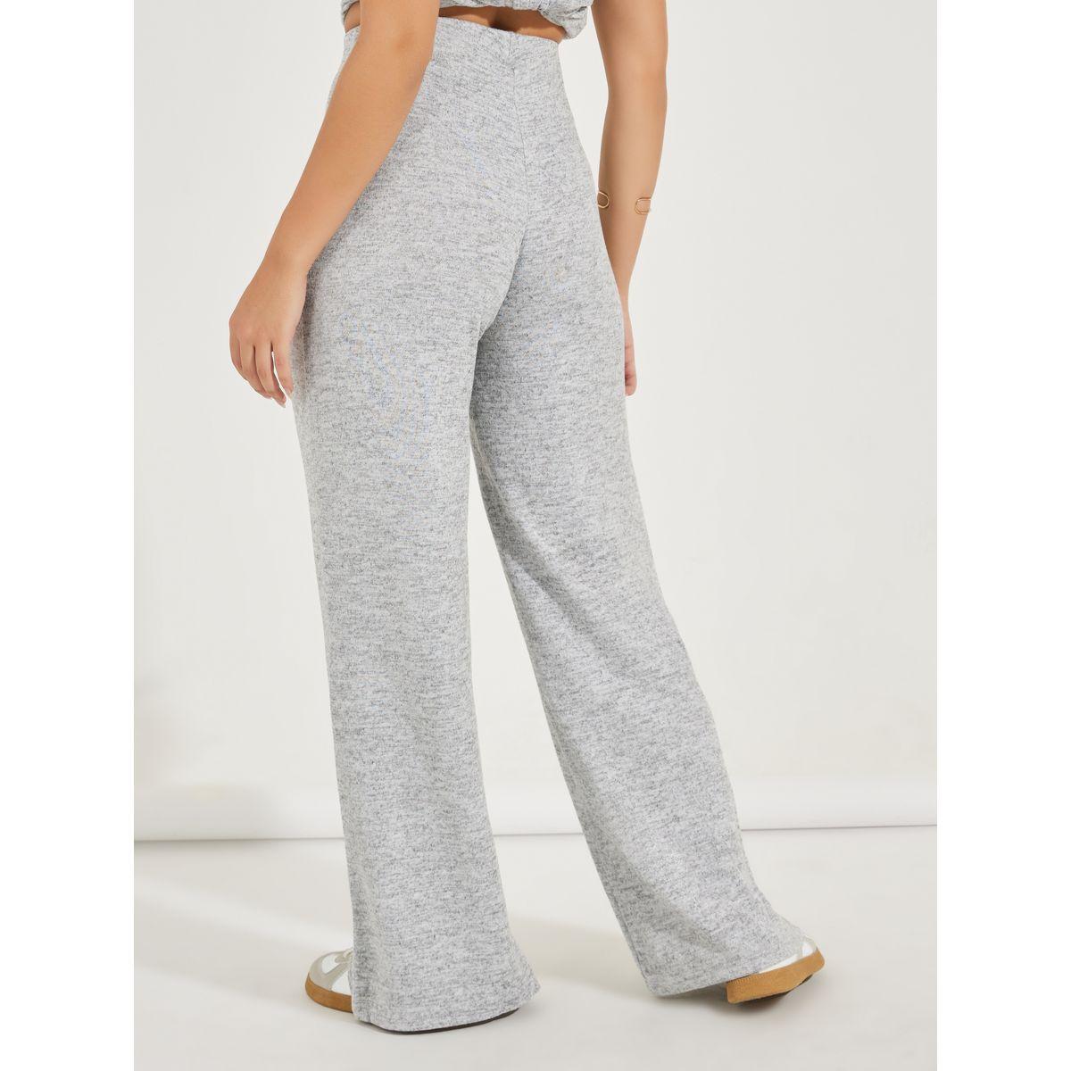 بنطال سادة بارجل واسعة وخصر عالي-women-clothing-bottoms-trousers-image-1