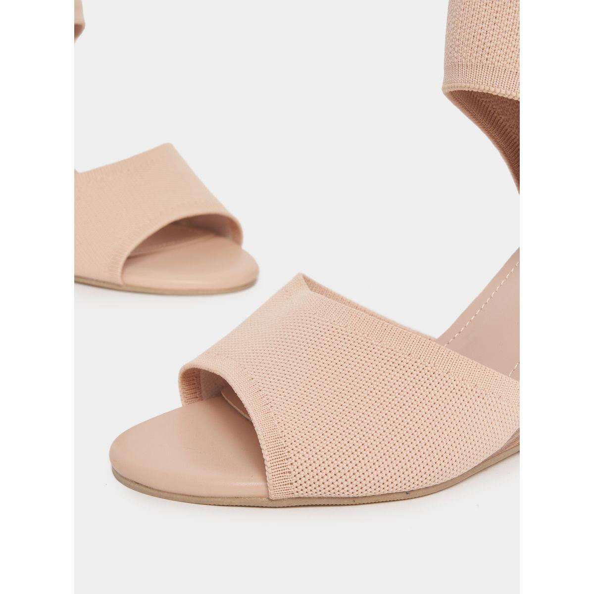 Styli Solid Peep Toe Wedge Sandals-women-shoes-heels-image-3