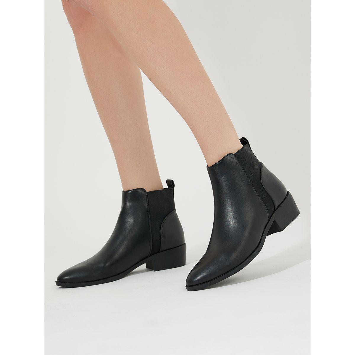 Styli Classic Block Heel Boots-women-shoes-boots-image-2