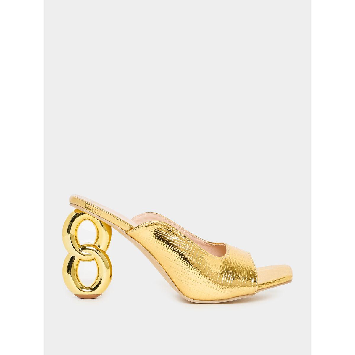 صندل بمقدمة مربعة وكعب بنمط سلسلة-women-shoes-heels-image-1