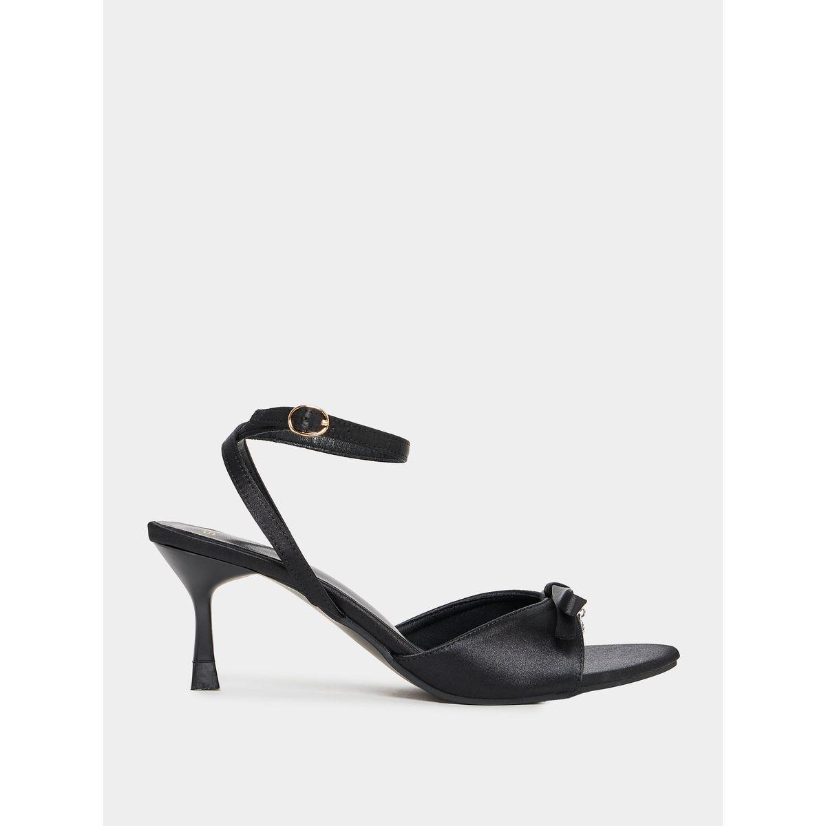 Styli Ankle Strap Bow Accent Sandals-women-shoes-heels-image-1