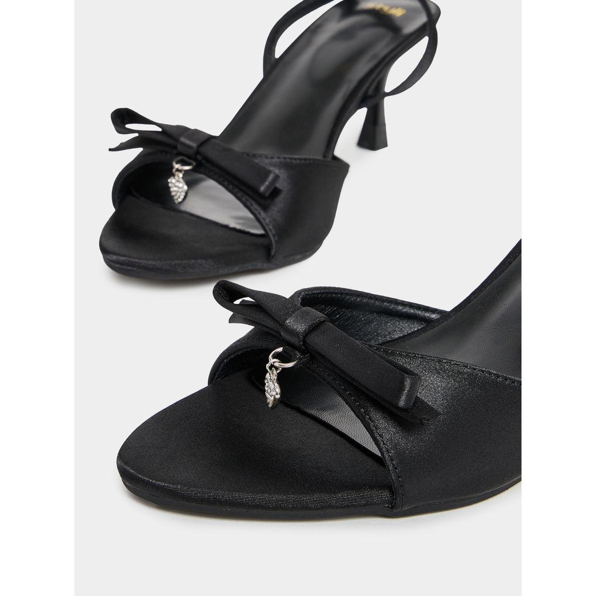 Styli Ankle Strap Bow Accent Sandals-women-shoes-heels-image-3