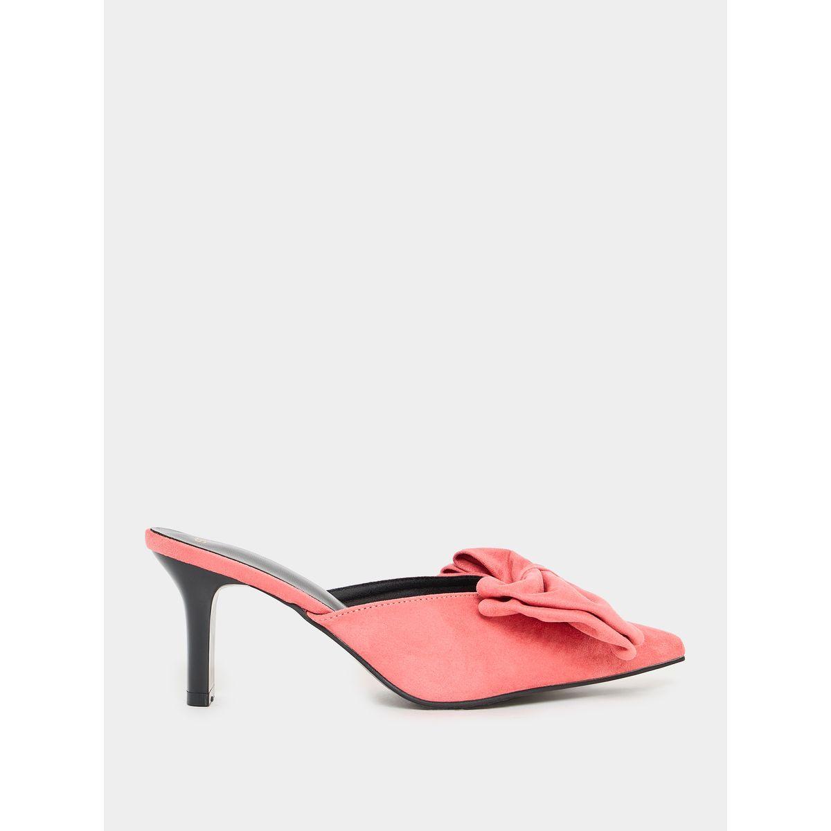 حذاء بمقدمة مدببة ومزين بربطة فيونكة-women-shoes-heels-image-6