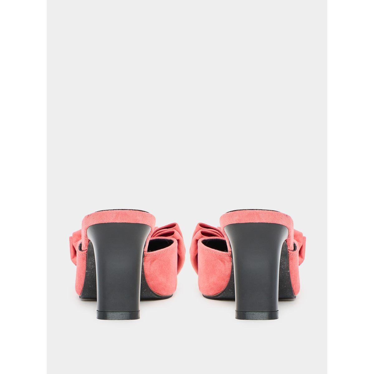 Styli Bow Decor Pointed Toe Mules-women-shoes-heels-image-4