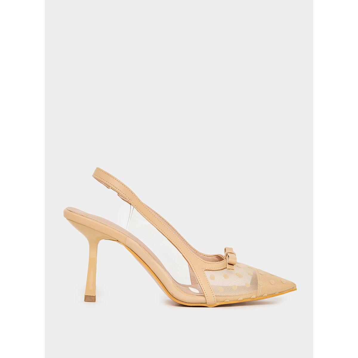 Styli Bow Decor Pointed Toe Slingback Pumps-women-shoes-heels-image-1