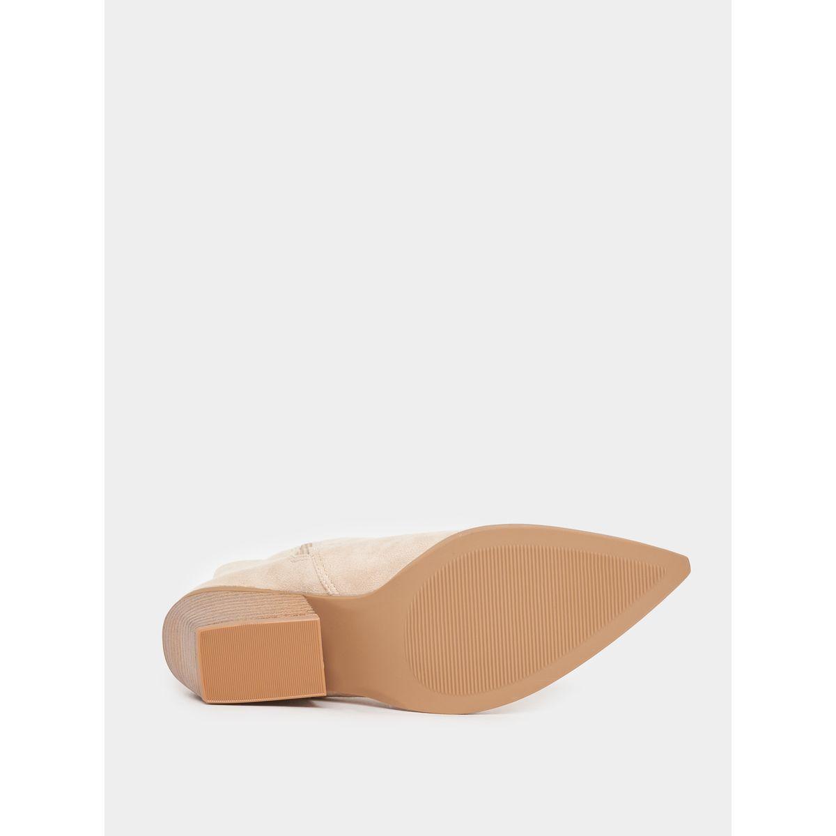 Styli Suede Look Western Style Block Heel Boots-women-shoes-boots-image-6