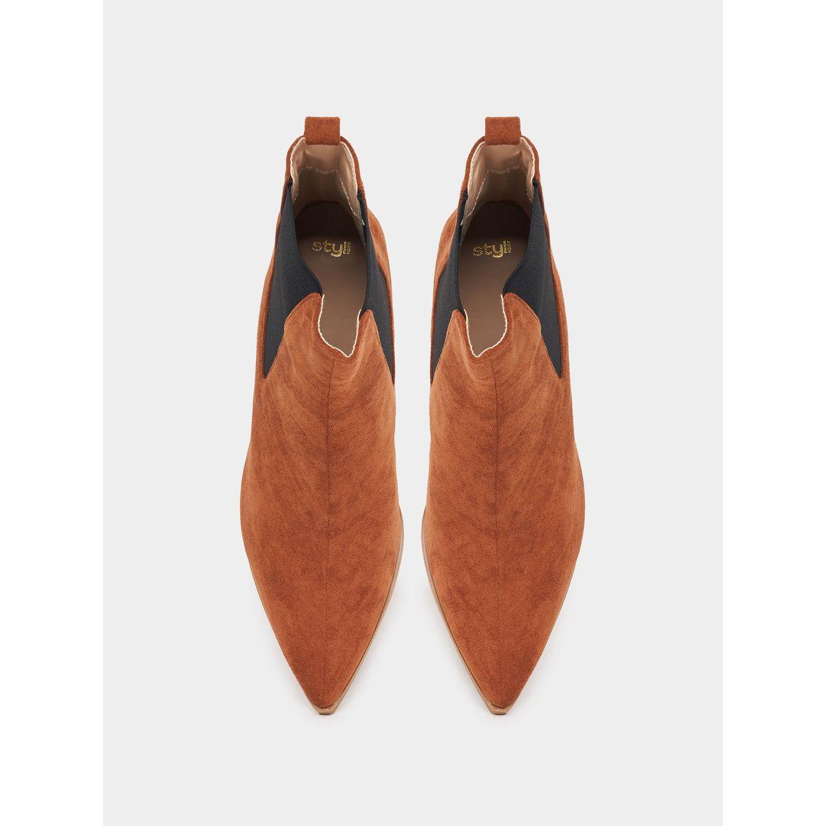 Styli Solid Chelsea Elasticated Boots-women-shoes-boots-image-5