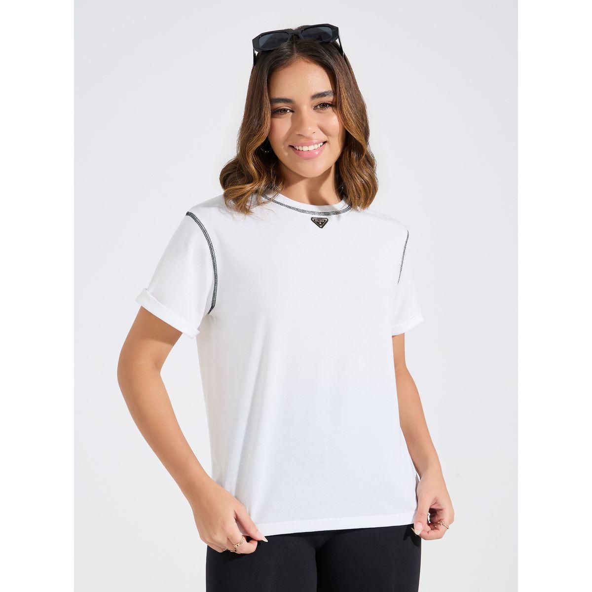 Styli Elevate Regular Fit Badge Detail T-Shirt-women-clothing-tshirts-image-3