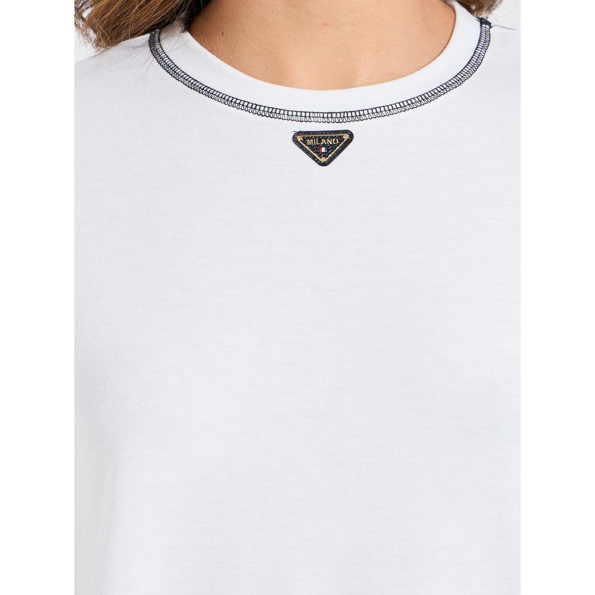 Styli Elevate Regular Fit Badge Detail T-Shirt-women-clothing-tshirts-image-4
