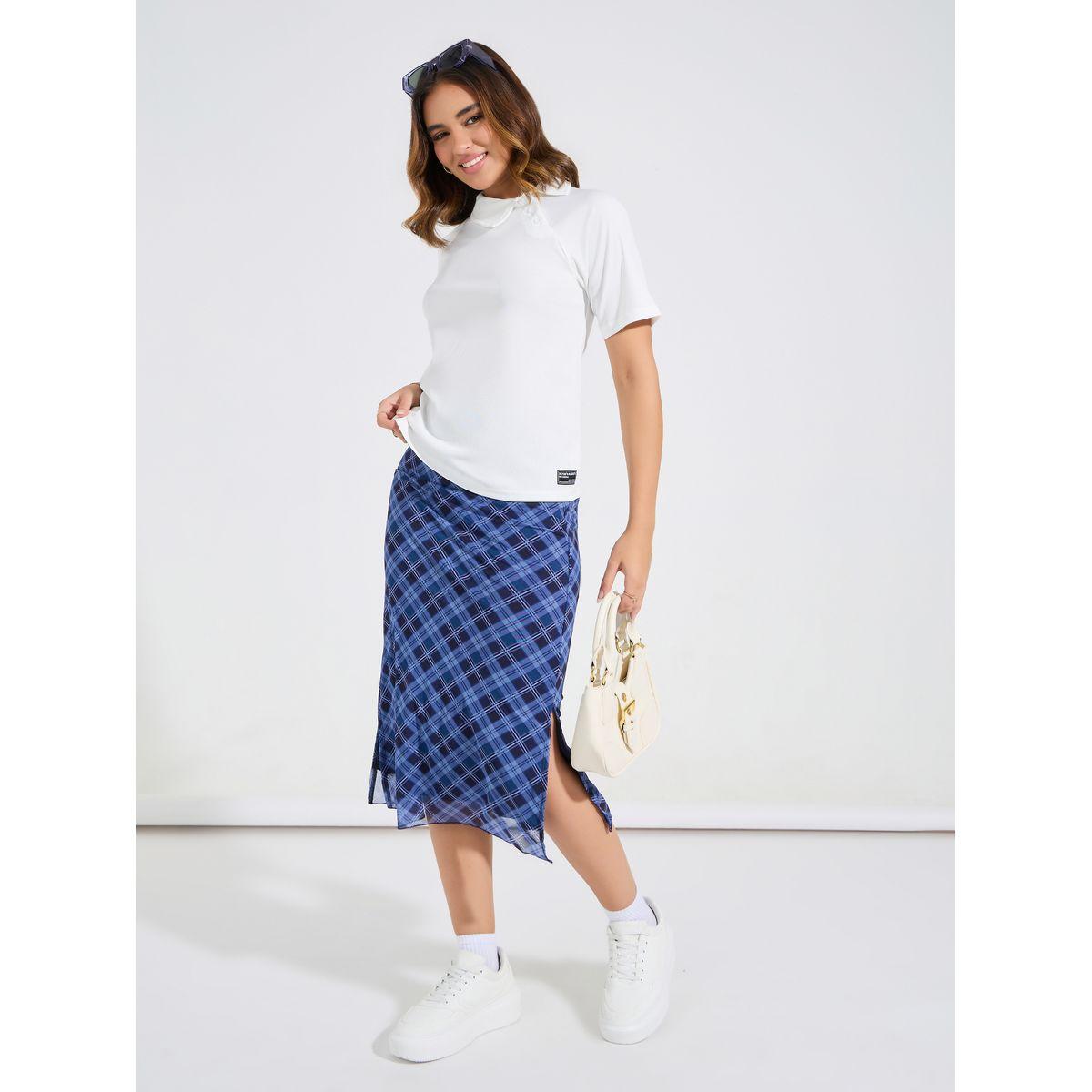 Styli Elevate Regular Fit Patch Detail T-Shirt with Raglan Sleeves-women-clothing-tshirts-image-2