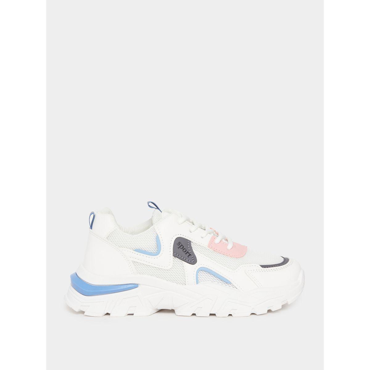 حذاء سنيكرز بنعل شانكي ونمط كتل الالوان-women-shoes-sneakers-image-1