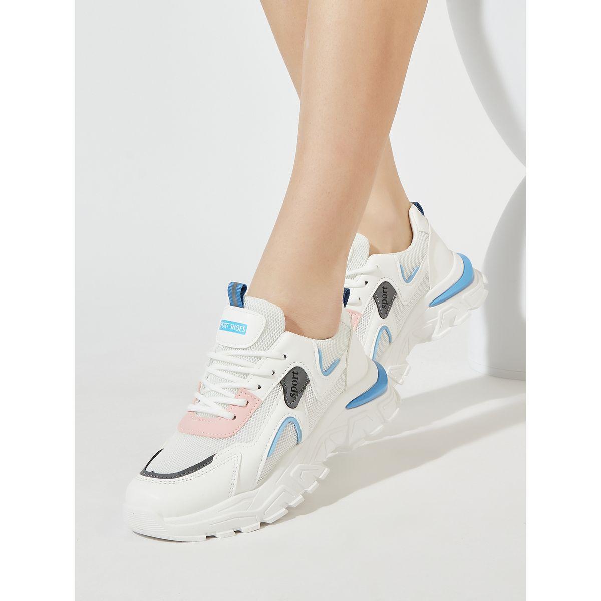حذاء سنيكرز بنعل شانكي ونمط كتل الالوان-women-shoes-sneakers-image-2