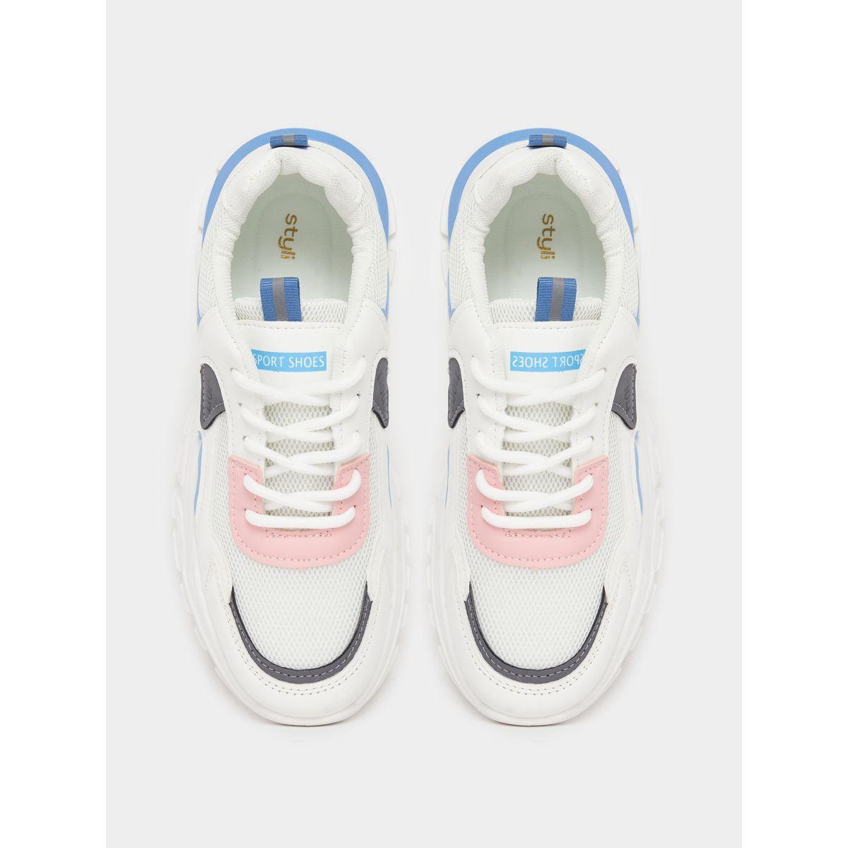 حذاء سنيكرز بنعل شانكي ونمط كتل الالوان-women-shoes-sneakers-image-6