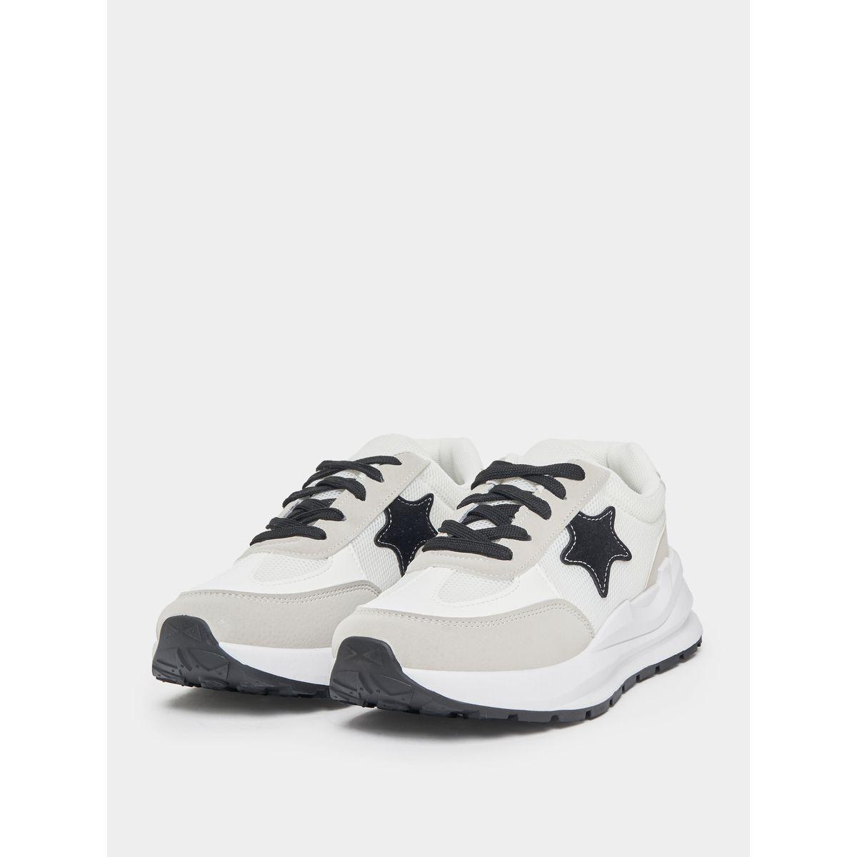 Styli Star Design Lace Up Sneakers-women-shoes-sneakers-image-2