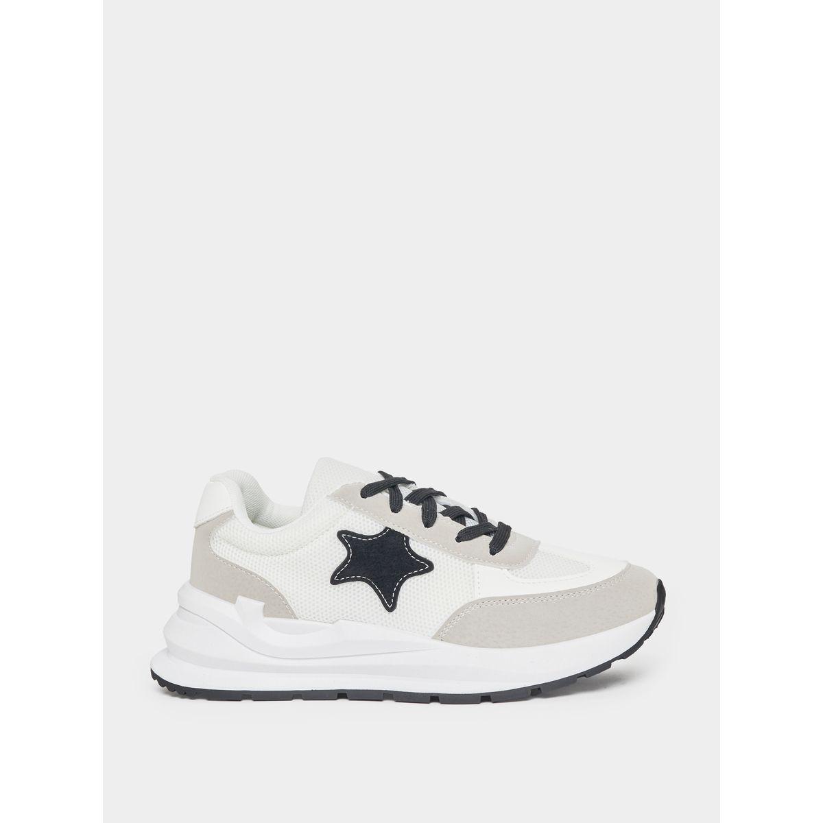 Styli Star Design Lace Up Sneakers-women-shoes-sneakers-image-3