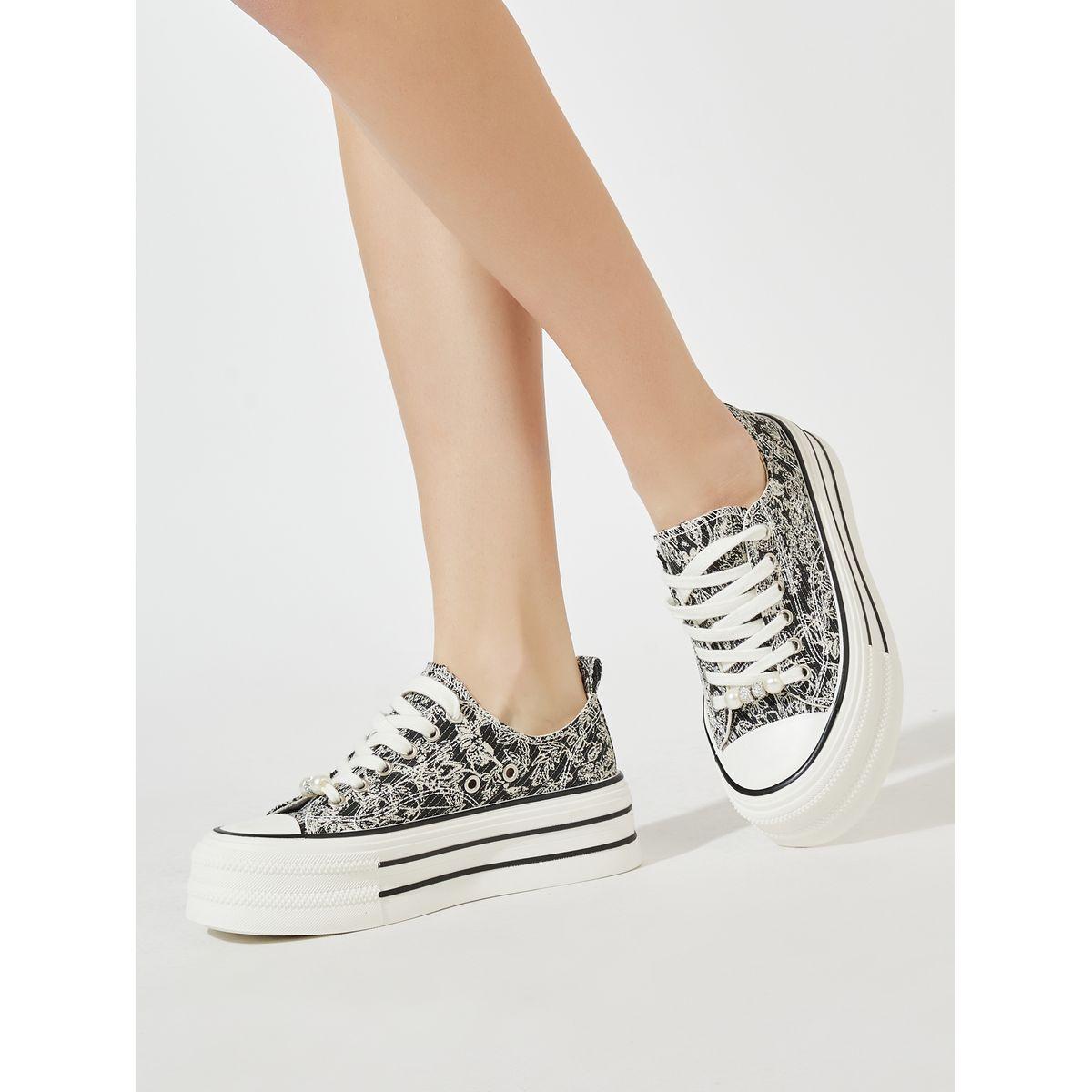 Styli Canvas Printed Casual Shoes-women-shoes-loafersandmoccasins-image-2