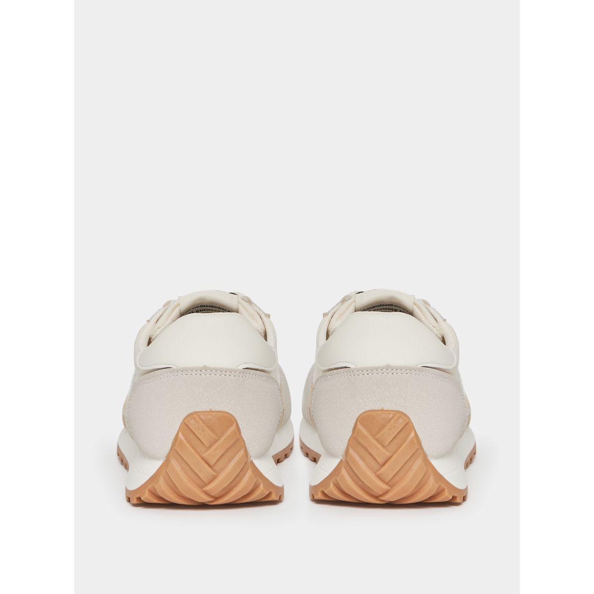 Styli Contrast Panel Lace Up Sneakers-women-shoes-sneakers-image-4