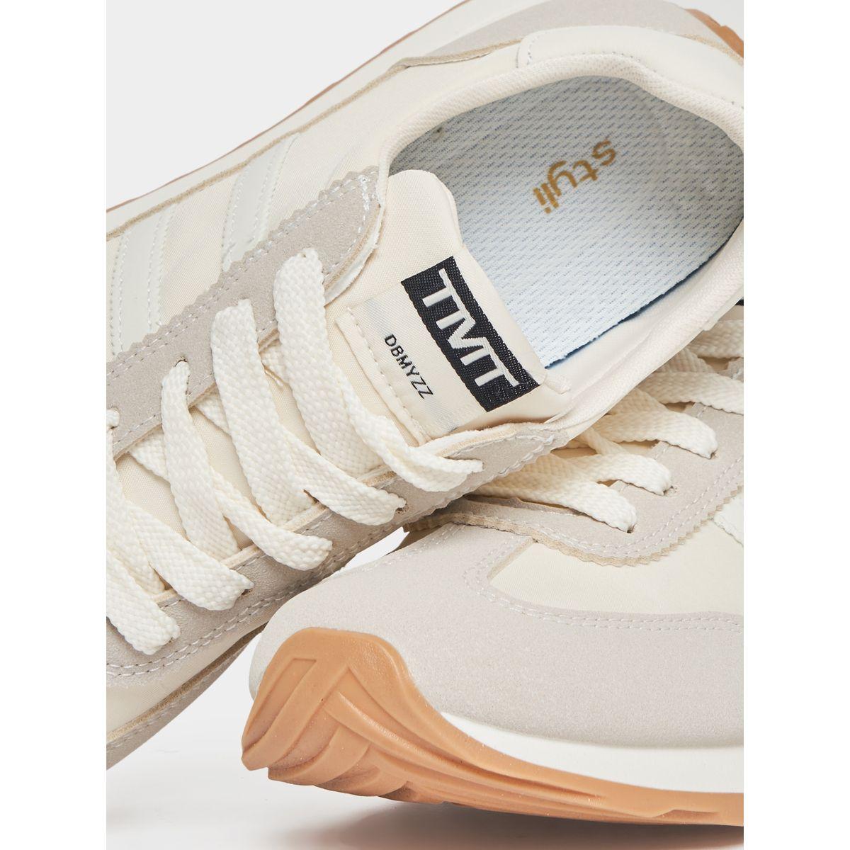 Styli Contrast Panel Lace Up Sneakers-women-shoes-sneakers-image-5