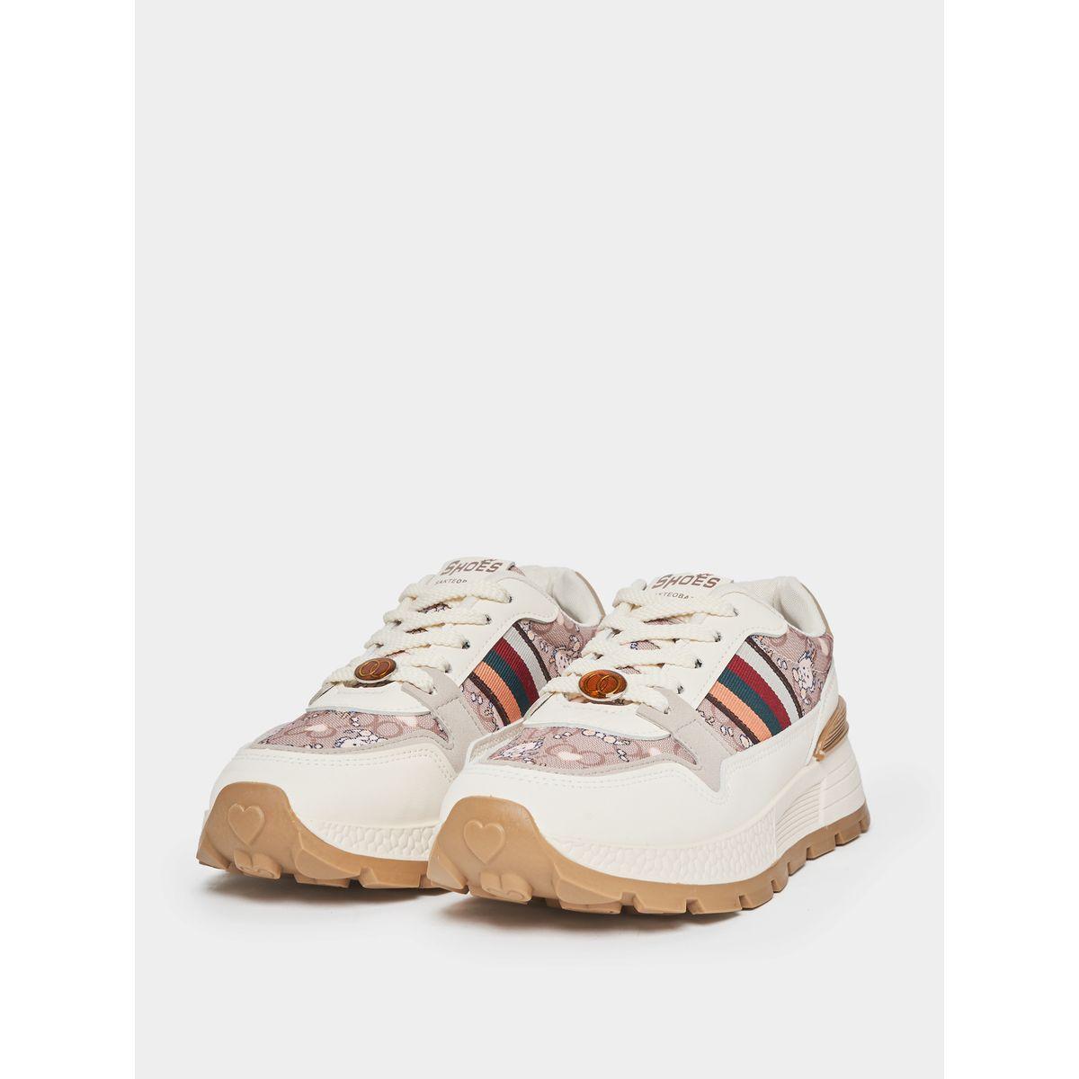 Styli Bear Print Gum Sole Detail Sneakers-women-shoes-sneakers-image-2