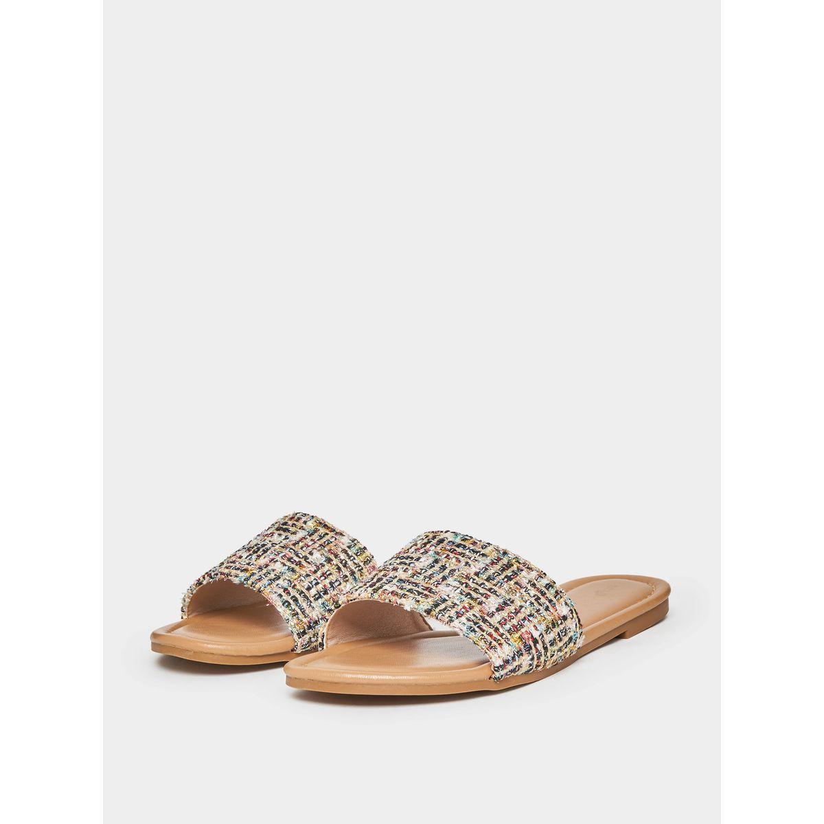 صندل فلات بسير تويد-women-shoes-sandals-flats-image-2