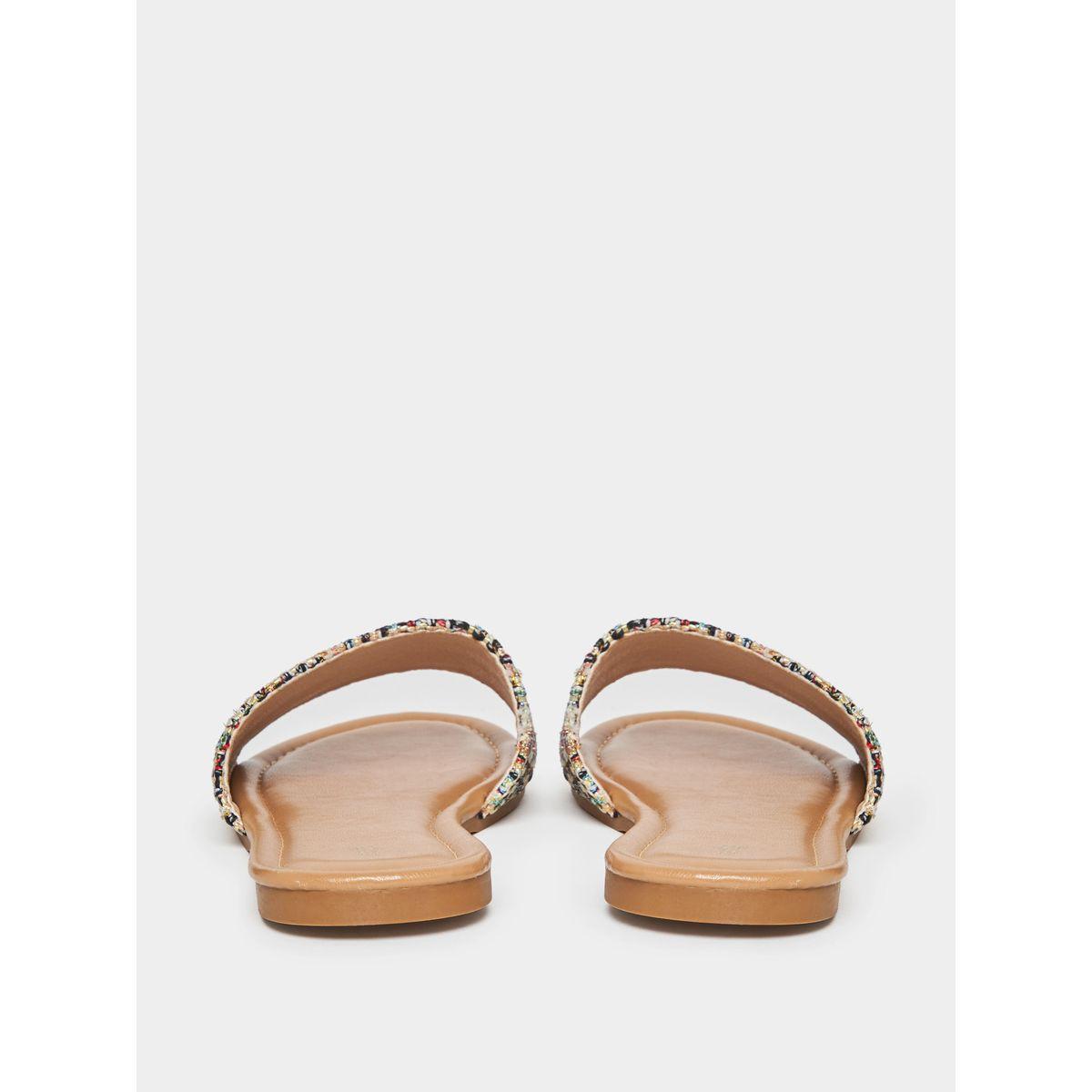 Styli Tweed Strap Flat Sandals-women-shoes-sandals-flats-image-4