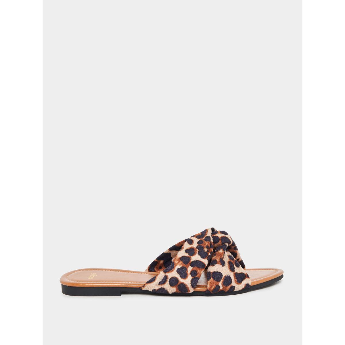 صندل فلات مطبع بطبعة حيوان-women-shoes-sandals-flats-image-2