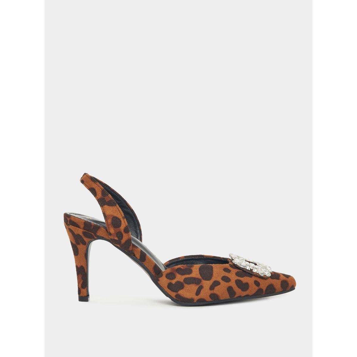 Styli Animal Print Slingback Pumps-women-shoes-heels-image-1