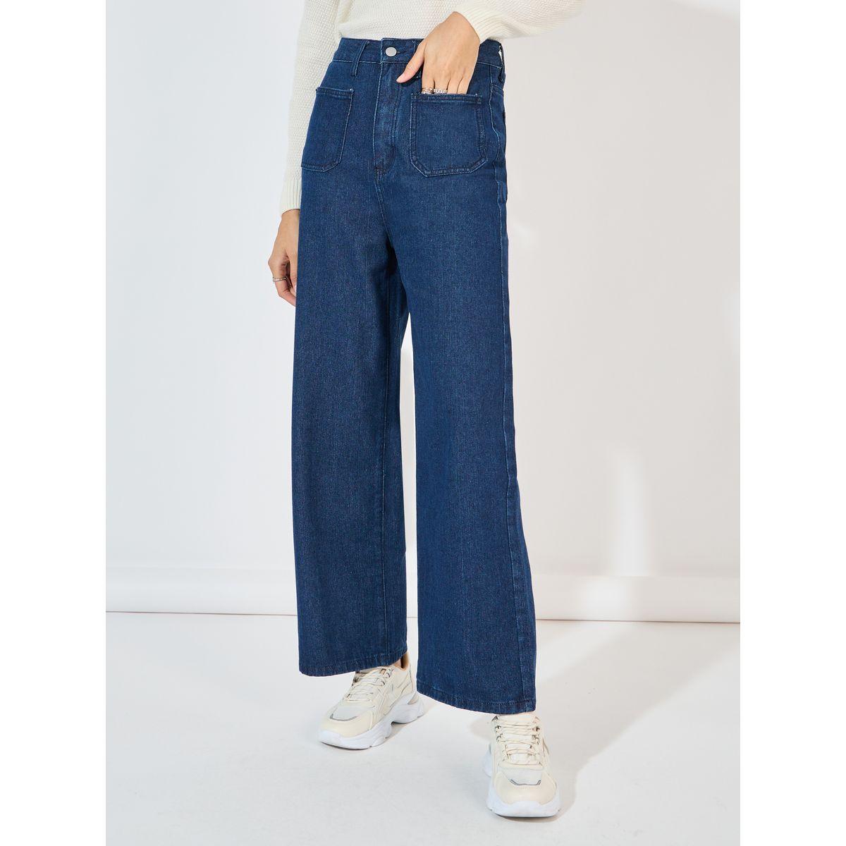 Styli Super High Rise Wide Leg Jeans with Front Pocket-women-clothing-bottoms-jeans-image-2