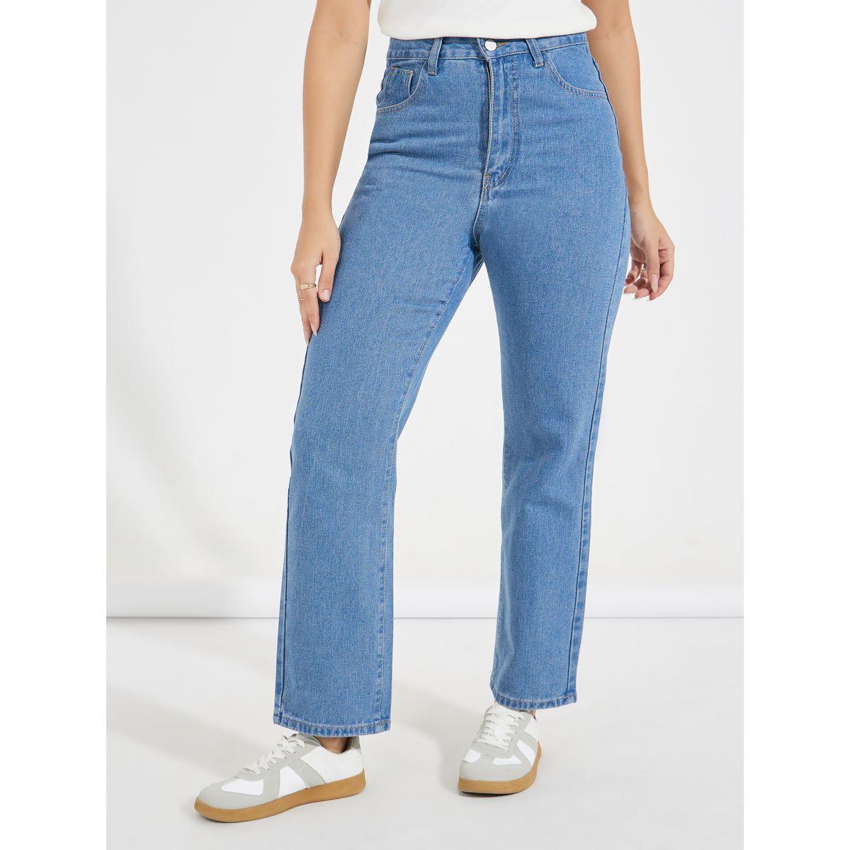 Styli Basic Straight Fit Ankle Length Jeans-women-clothing-bottoms-jeans-image-2