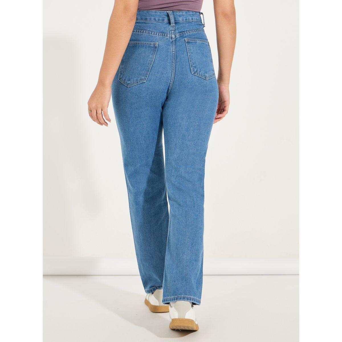 Styli Solid Full Length Mom Fit Jeans-women-clothing-bottoms-jeans-image-4