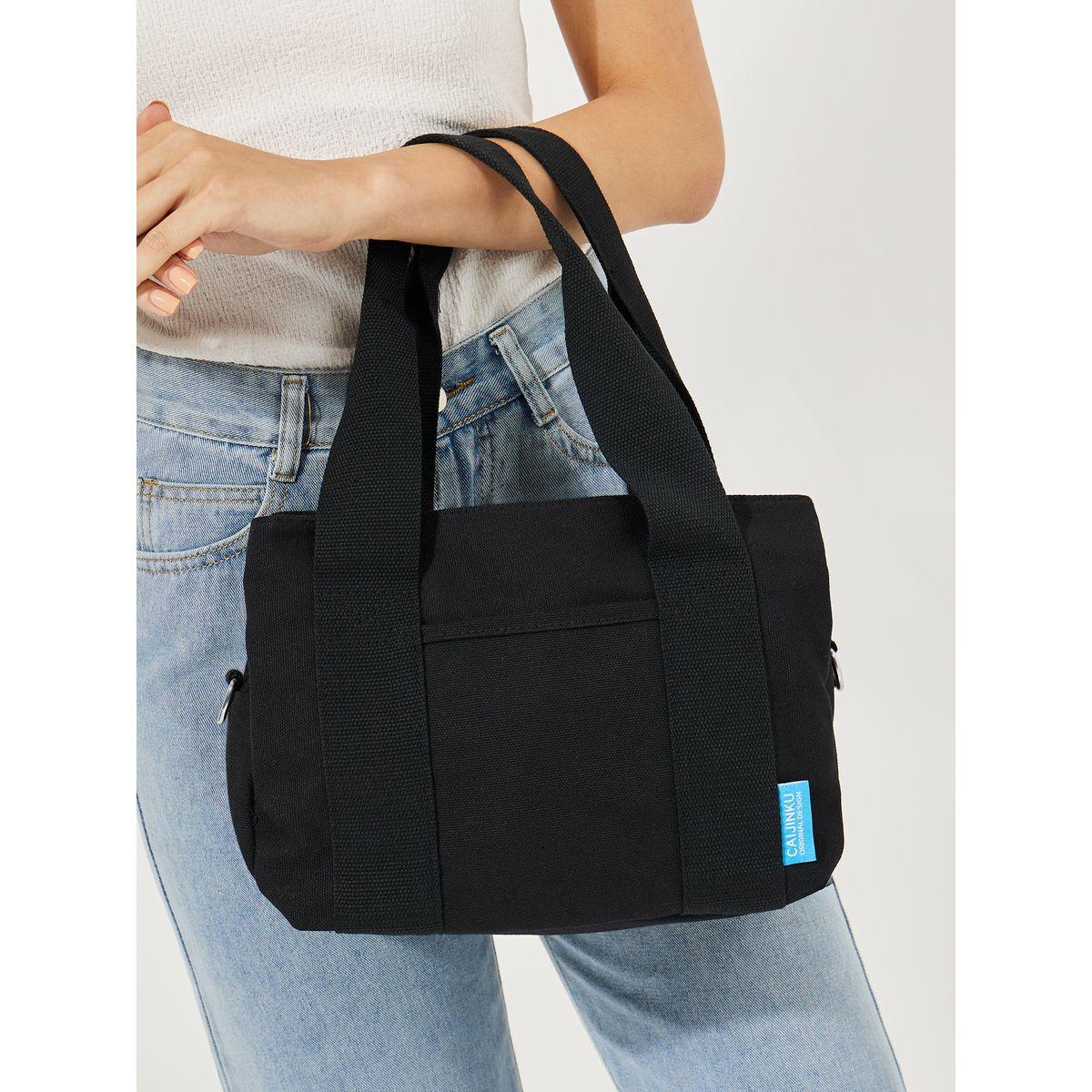 Styli Plain Handbag with Dual Strap-women-bagsandwallets-handbags-image-4