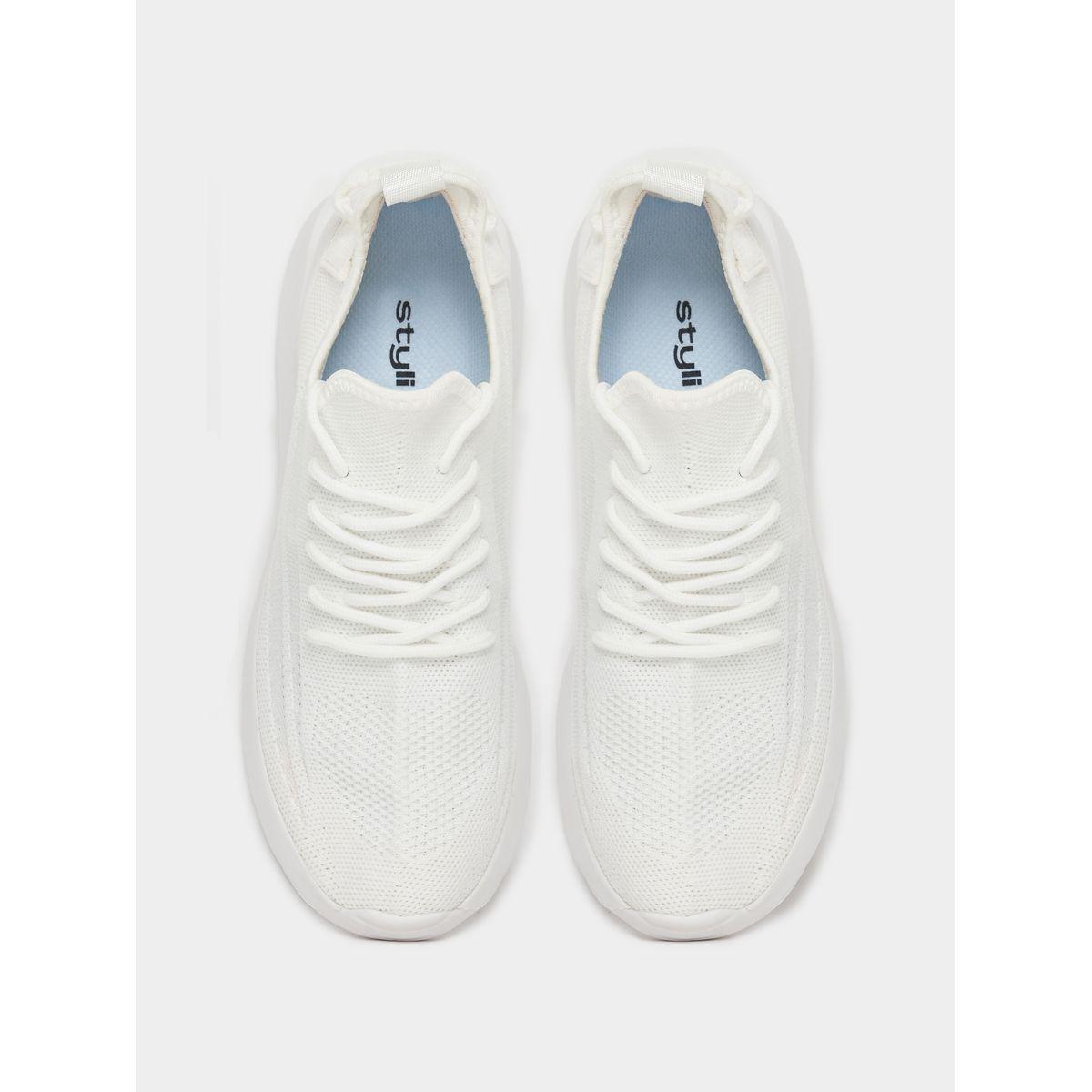 Styli Textured Lace-Up Sports Shoes-women-shoes-sneakers-image-6