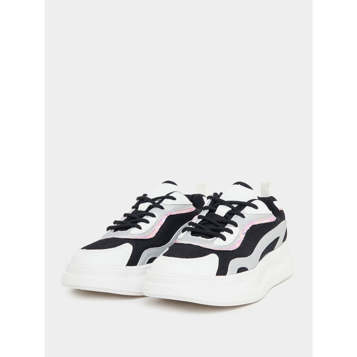 Styli Color Block Lace Up Sneakers-women-shoes-sneakers-image-1
