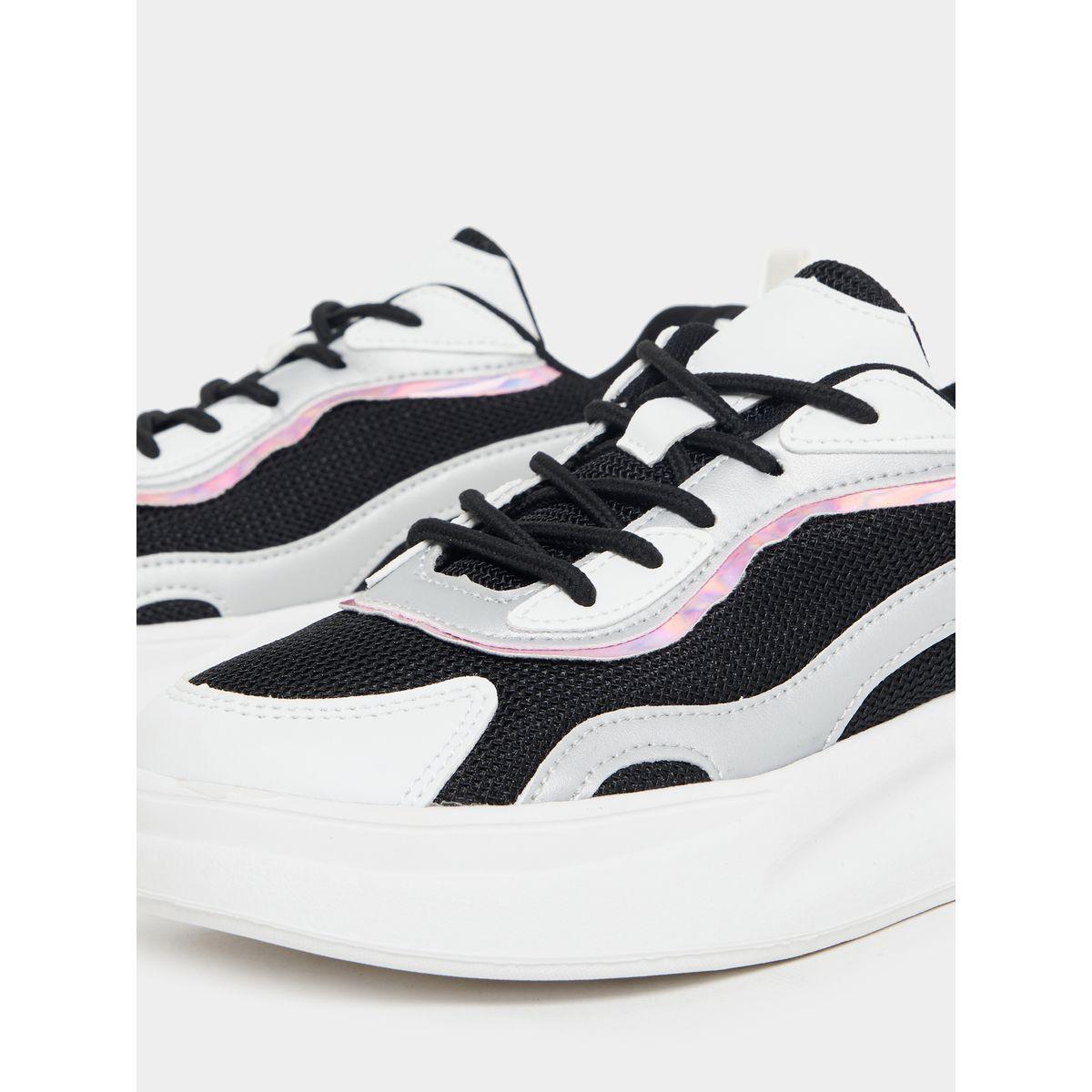 Styli Color Block Lace Up Sneakers-women-shoes-sneakers-image-4