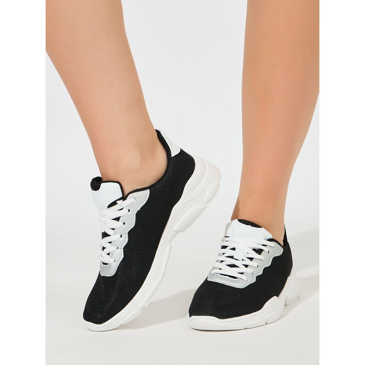 Styli Classic Mesh Lace-Up Sneakers-women-shoes-sneakers-image-1