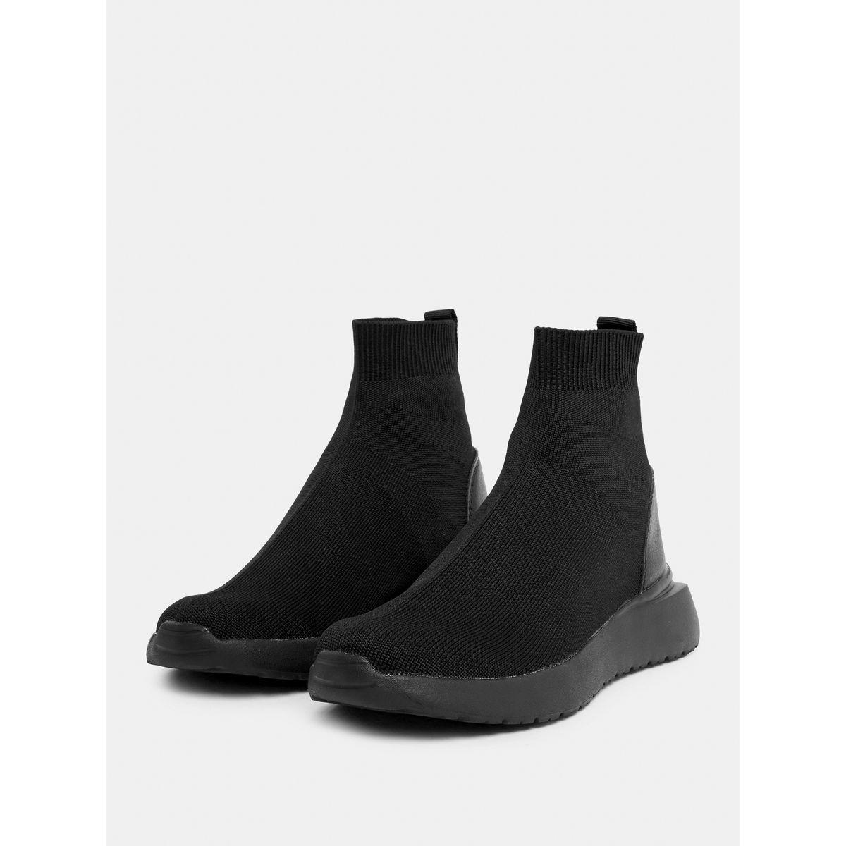 Styli Knit Sock Slip On Sneakers-women-shoes-sneakers-image-2