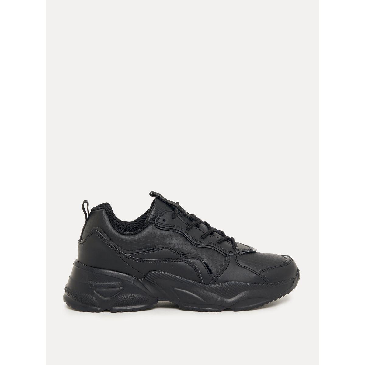 Styli Textured Web Design Lace-Up Sneakers-women-shoes-sneakers-image-2