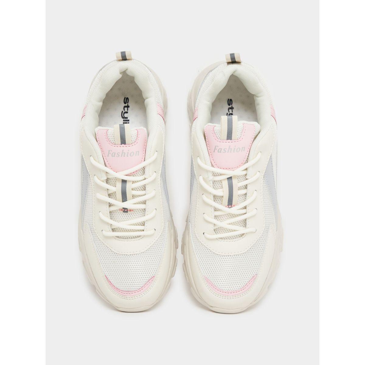 Styli Mesh Upper Textured Sneakers-women-shoes-sneakers-image-6