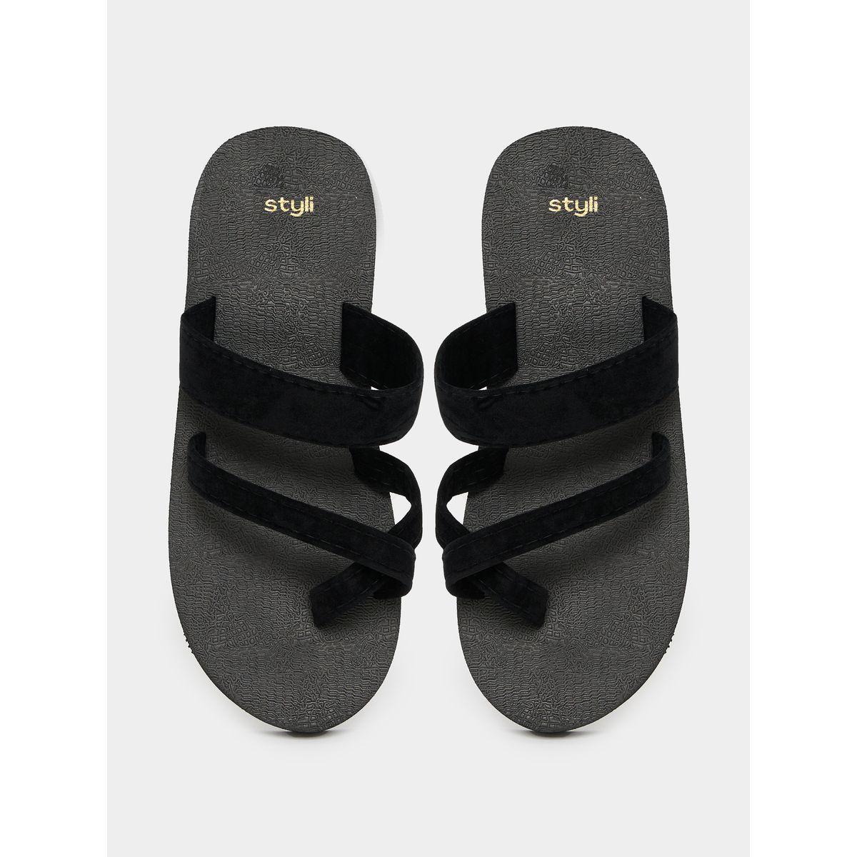 Styli Solid Strappy Flip Flops-women-shoes-flipflopsandslides-image-5