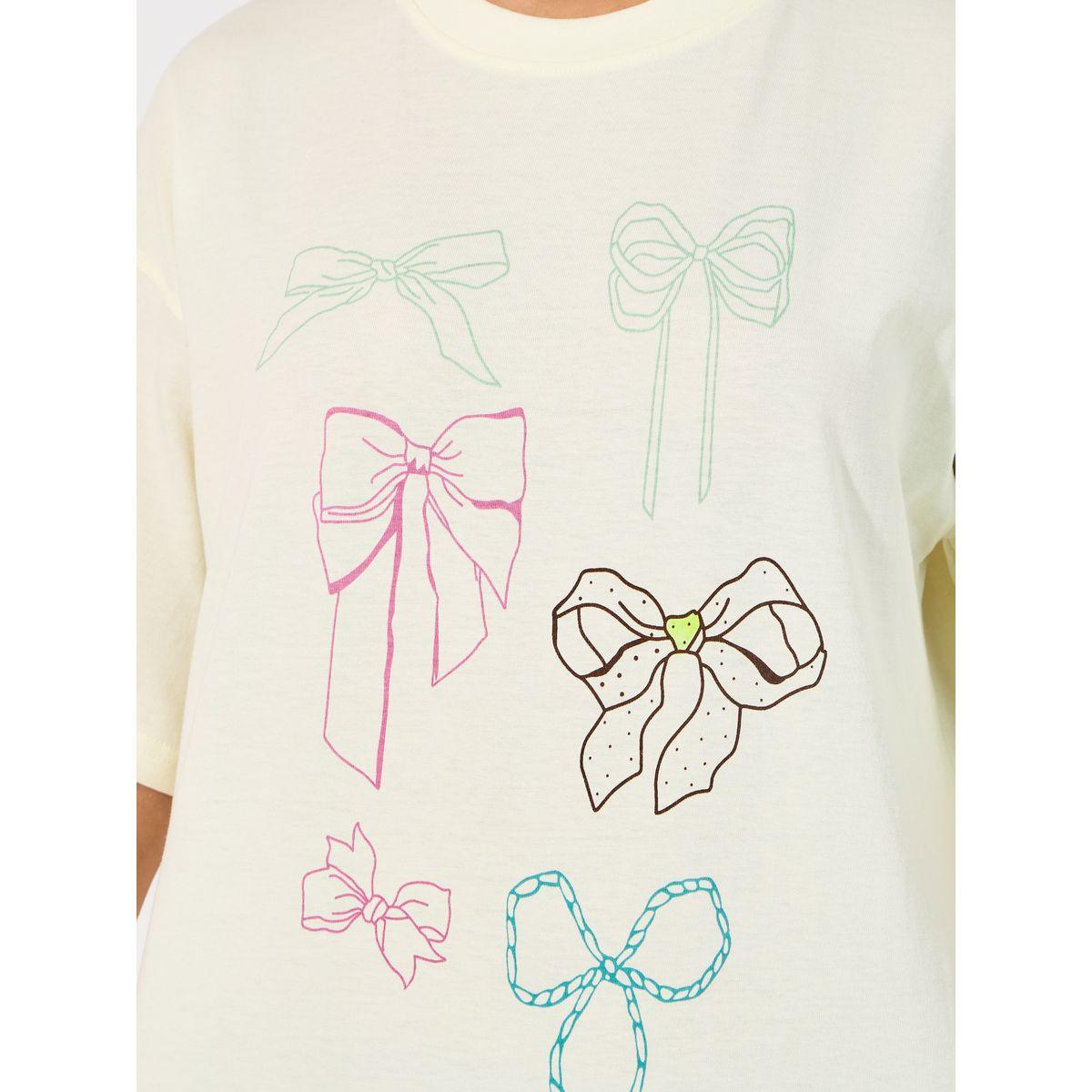 Styli Oversized Bow Graphic Print T-Shirt-women-clothing-tshirts-image-3